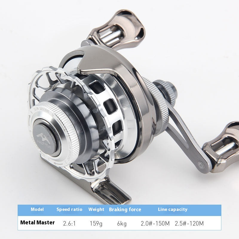 Micro Lead Raft Wheel Front Casting Wheel Bridge Raft Boat Raft Wheel Ice Fishing Wheel One-Key Magnetic Brake Slow-Descent Raft Fishing Wheel