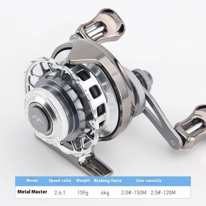 Micro Lead Raft Wheel Front Casting Wheel Bridge Raft Boat Raft Wheel Ice Fishing Wheel One-Key Magnetic Brake Slow-Descent Raft Fishing Wheel