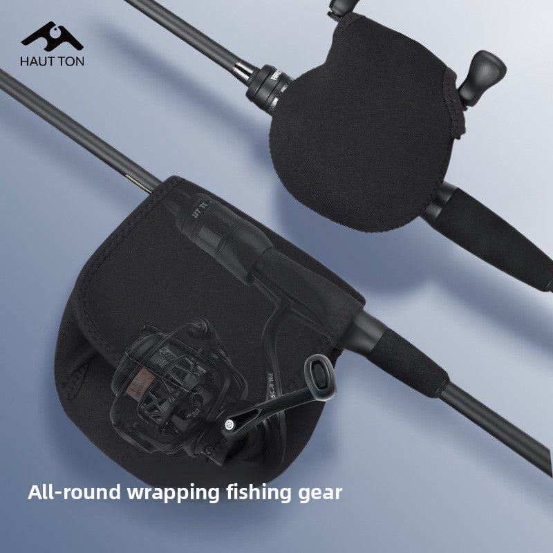 Lure Rod Bag Universal Rod Holder Bag Adjustable Length Width with Velcro Spinning Wheel Bag