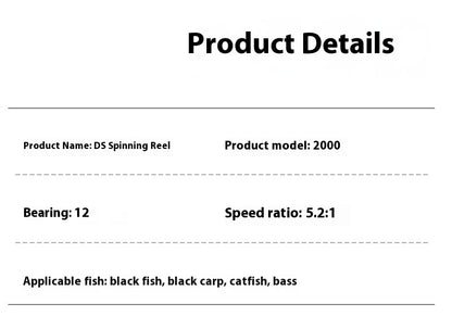 Spinning Reel Fishing Reel Full Metal Fishing Reel Lure Reel Stainless Steel Sea Rod Reel Genuine Fishing Line Reel Sea Fishing Reel DS