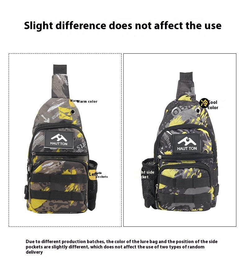 Lure Bag 2025 New Multifunctional Fishing Bag with Rod Insert Camouflage Outdoor Single Shoulder Crossbody Bag Lure Waist Bag