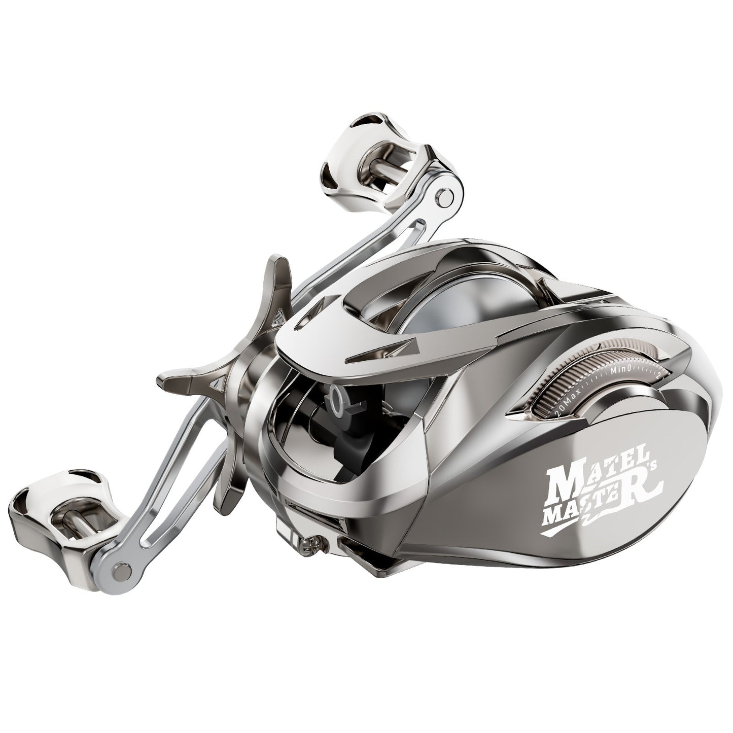 Custom Lure Baitcasting Reel Long Casting Anti-Explosion Line Fishing Reel with Drag Alarm Metal Master