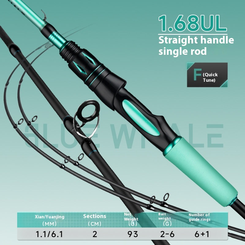 Long Casting Universal Lure Rod Double Rod Tip ML Adjustment UL Adjustment M Adjustment Carbon Fiber Fishing Rod Wholesale Mouth Rod Micro Rod