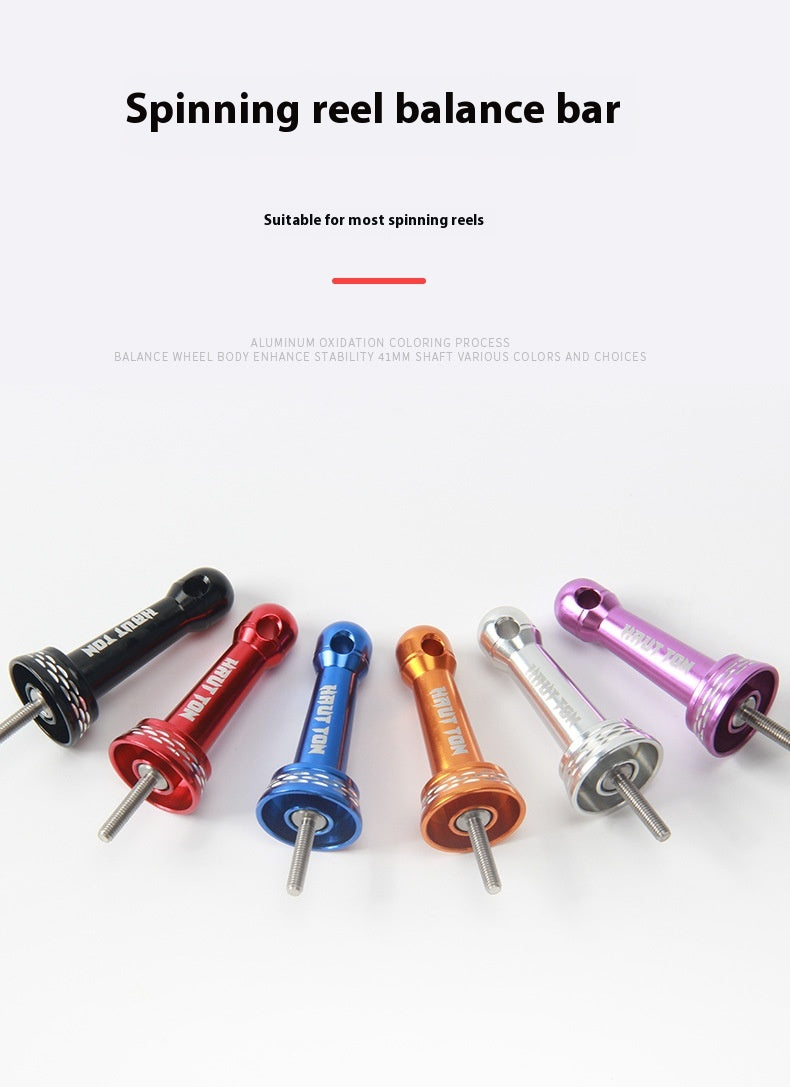 Spinning Wheel Metal Balance Rod Fishing Wheel Anti-Collision Rod Modified Fishing Wheel Rocker Arm Nut Accessories Can Hang Bait