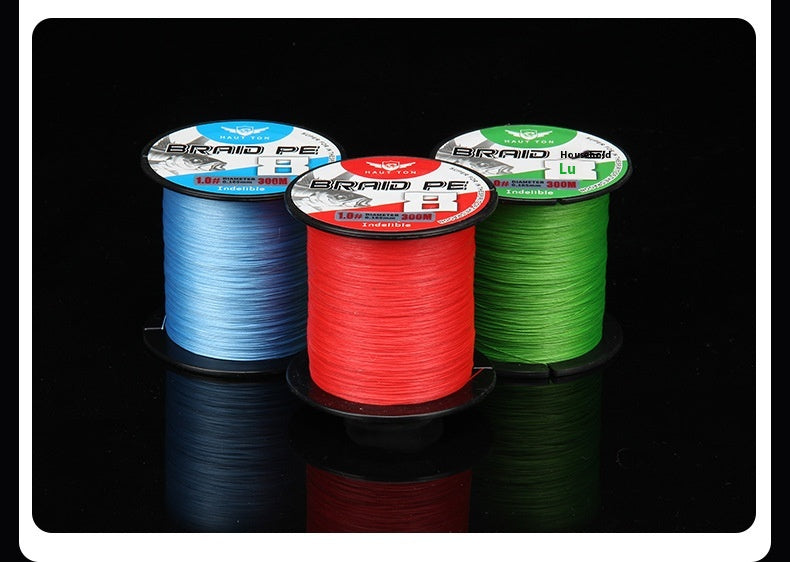 Fade-resistant 8-strand Long Casting PE Line Sub-line Fishing Line Main Line Big Fish Line Chinese Red Dali Horse Line Wholesale