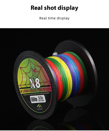 500.8m Strand Strong Horse Line 300.4m Strand Anti-Bite PE Lure Line Wholesale 10.1m Colors Sea Fishing Line