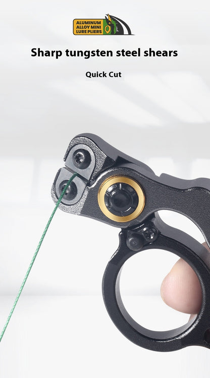 Lockable Aluminum Alloy Pliers Mini Lure Pliers Ring Opener Line Cutter Fishing Line Cutter Ring Cutter Line Cutter Only 28g