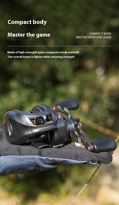 Micro Lure Baitcasting Reel Wholesale 6.3:1 Gear Ratio with Drag Alarm Long Casting Fishing Reel 5+1 Fishing Line Reel