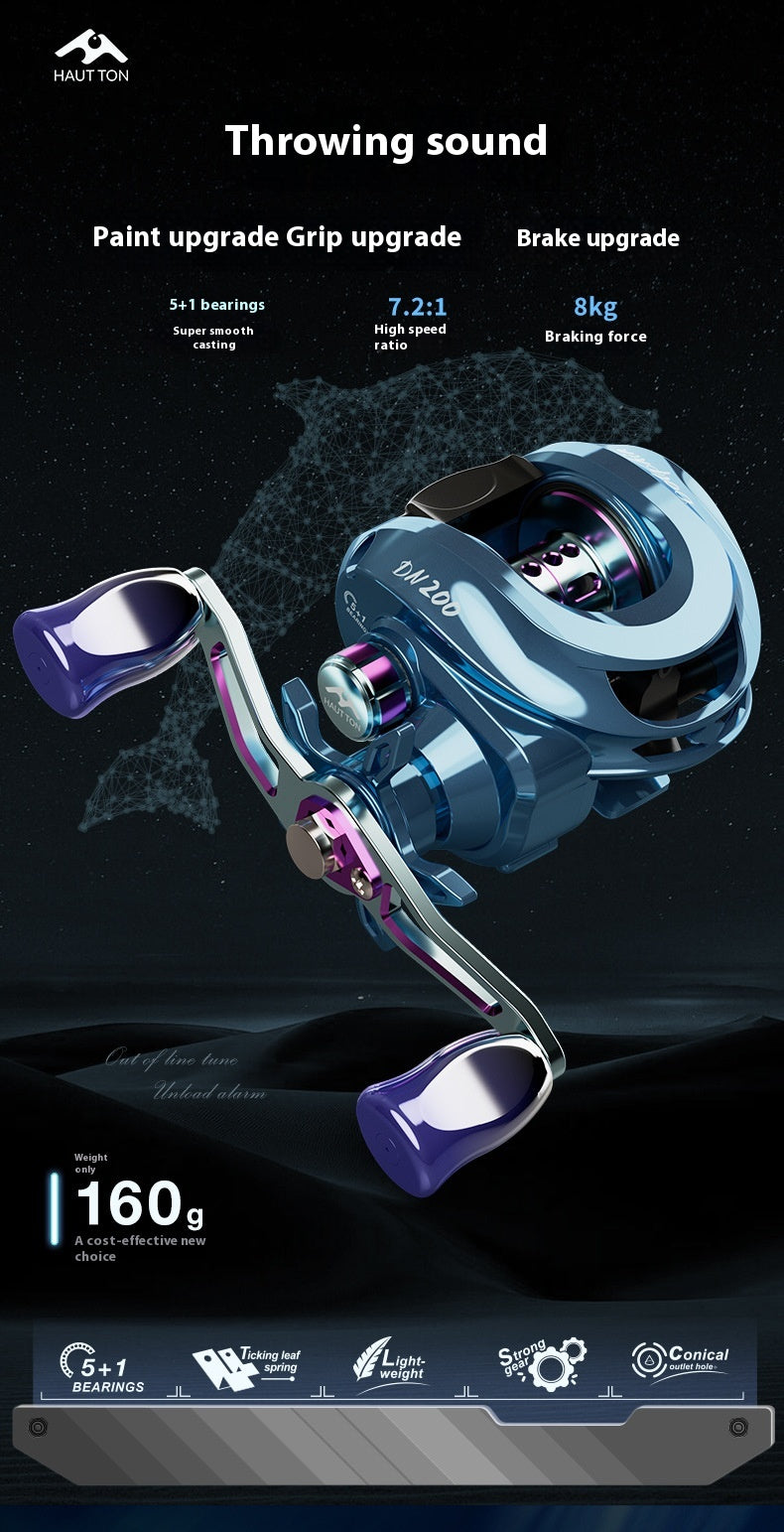 Triple Brake Anti-Explosion Line Water Drop Reel Lure Casting Reel 5+1 Micro Fishing Reel Cross-Border Fishing Reel DN