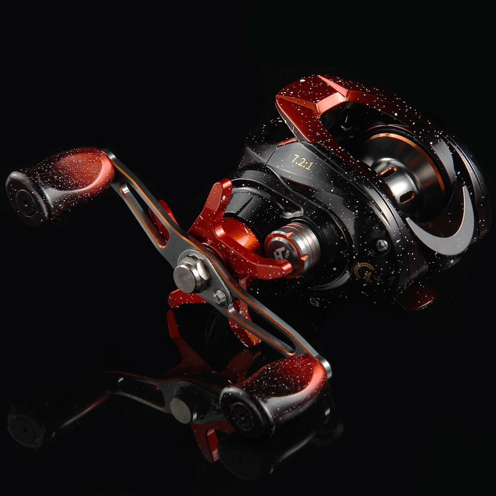 Lure Baitcasting Reel Wholesale Metal Long Casting Anti-Explosion Line Fishing Reel 7.2:1 Fishing Reel Cross-Border New Product Sea Fishing Reel
