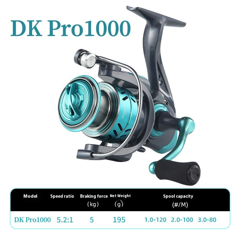 Spinning Wheel Wholesale Full Metal Blackened Fishing Wheel Lure Wheel Micro Fishing Wheel Sea Rod Wheel Big Fish Wheel DK