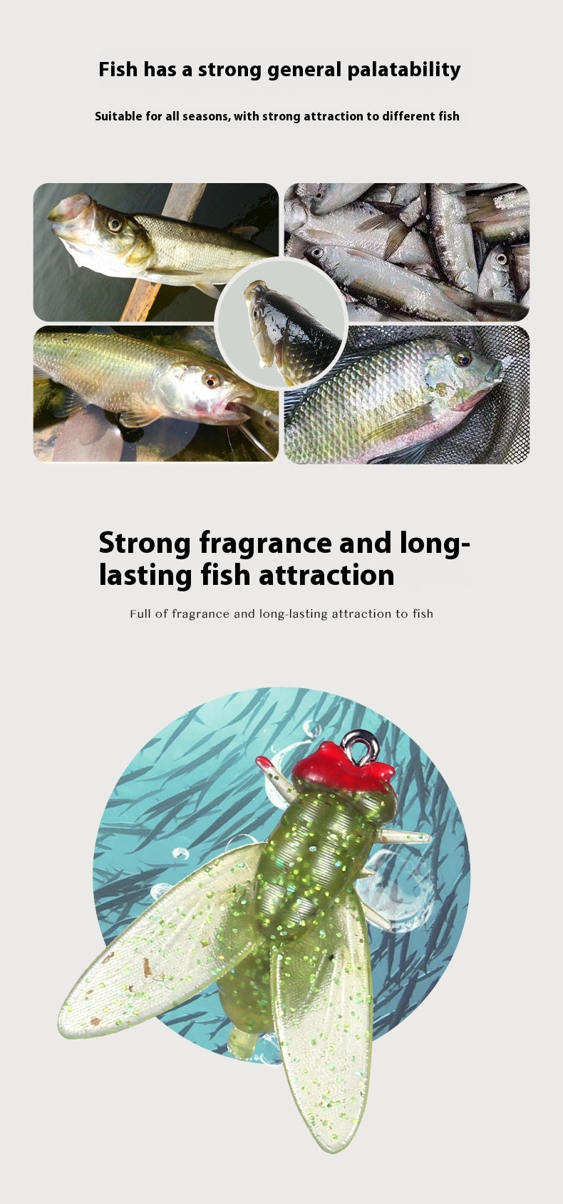 Lure Fly Hook Soft Bait Bionic Insect Fake Bait Fly Hook with Fish Attractant for Stream Fishing for Mouthfish and Whitefish