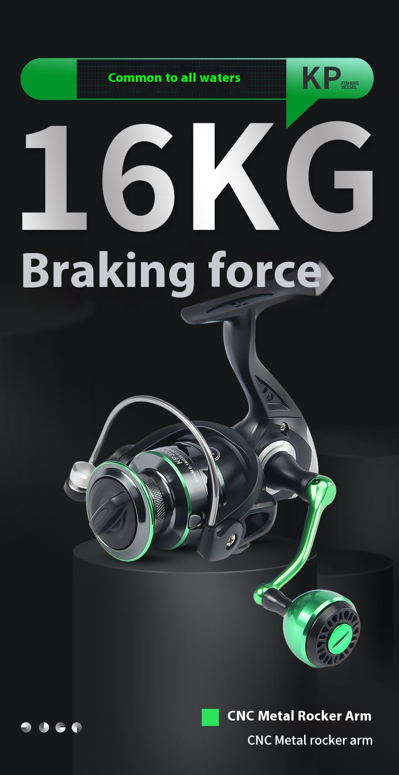 Full Metal Line Cup Lure Spinning Reel Wholesale Fishing Reel Long Casting Sea Rod Reel Sea Fishing Reel Snakehead Fishing Reel KP