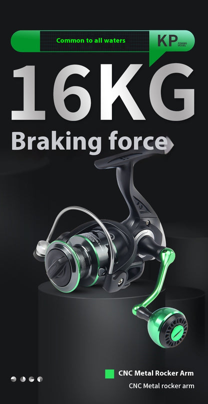 Full Metal Line Cup Lure Spinning Reel Wholesale Fishing Reel Long Casting Sea Rod Reel Sea Fishing Reel Snakehead Fishing Reel KP