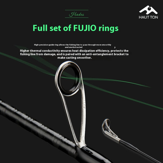 Full Set Fuji O-Ring Lure Rod Wholesale 4-Section Micro Object Mouth Rod Retractable Length Only 45cm Portable Fishing Rod