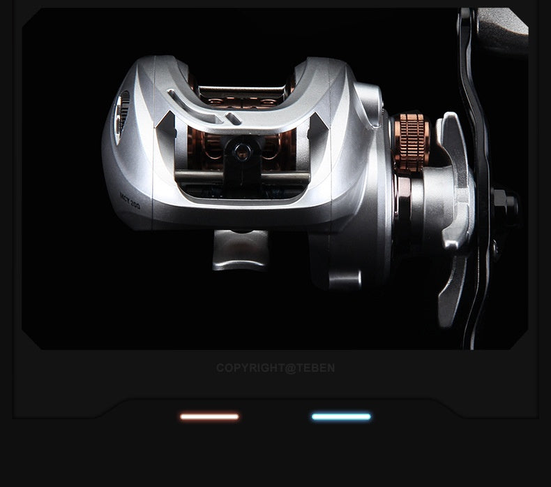 Lure Long Casting Baitcasting Reel Wholesale Takuuma Jig Fox Same Model with Drag Alarm Black Fishing Reel Ultra-light Sea Fishing Reel