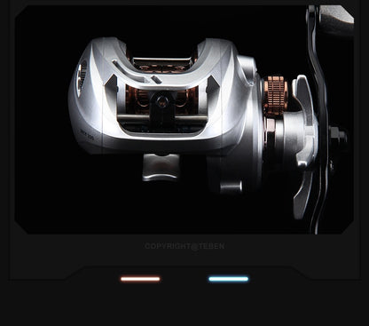 Lure Long Casting Baitcasting Reel Wholesale Takuuma Jig Fox Same Model with Drag Alarm Black Fishing Reel Ultra-light Sea Fishing Reel