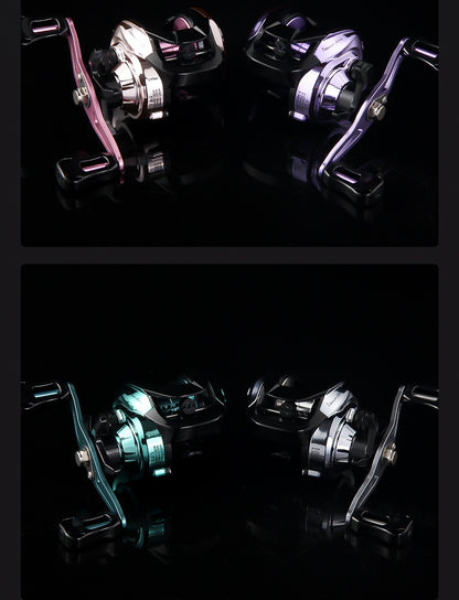 Lure Baitcasting Reel Wholesale 7.2:1 Fishing Reel with Drag Alarm Black Fishing Reel Long Casting Fishing Reel Fishing Line Reel TP