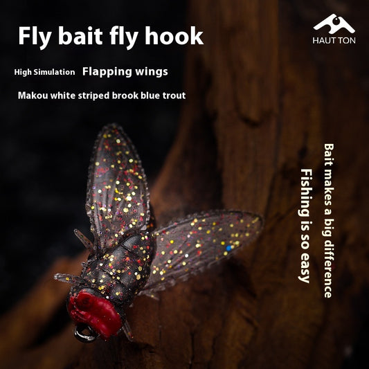 Lure Fly Hook Soft Bait Bionic Insect Fake Bait Fly Hook with Fish Attractant for Stream Fishing for Mouthfish and Whitefish