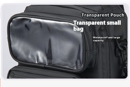 Multifunctional Lure Backpack Waterproof Outdoor Bag Rod Insert Fishing Bag Large Capacity Chest Bag Single Shoulder Bag