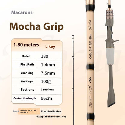 1.68m UL Micro Lure Rod 2.1m Universal Long Casting Fishing Rod Carbon EVA Handle Fishing Rod Black Rod