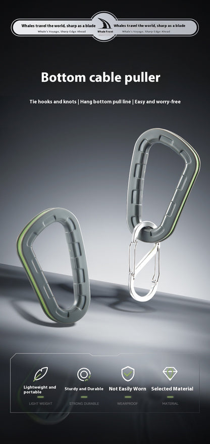 Lure PE Line Durable Nylon Line Bottom Hanging Line Device with Locking Buckle, Rod-Friendly Outdoor Line Breaker