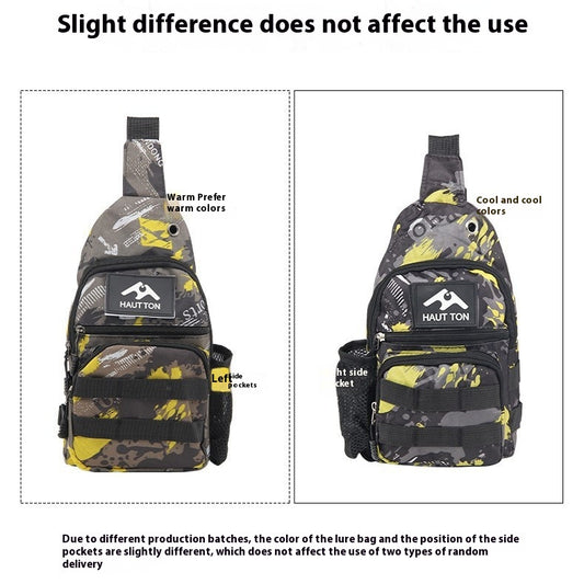 Lure Bag 2025 New Multifunctional Fishing Bag with Rod Insert Camouflage Outdoor Single Shoulder Crossbody Bag Lure Waist Bag