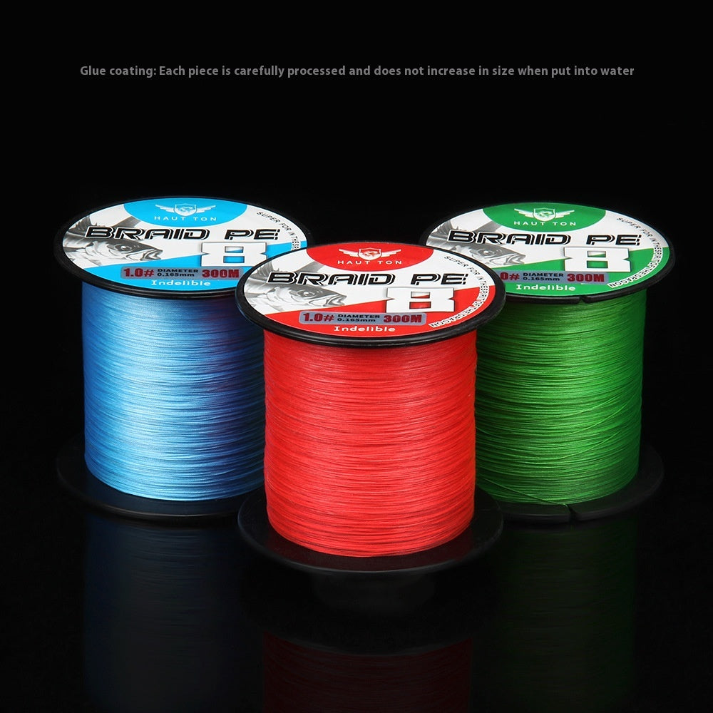 Fade-resistant 8-strand Long Casting PE Line Sub-line Fishing Line Main Line Big Fish Line Chinese Red Dali Horse Line Wholesale