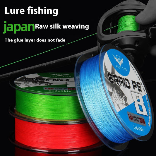 Fade-resistant 8-strand Long Casting PE Line Sub-line Fishing Line Main Line Big Fish Line Chinese Red Dali Horse Line Wholesale