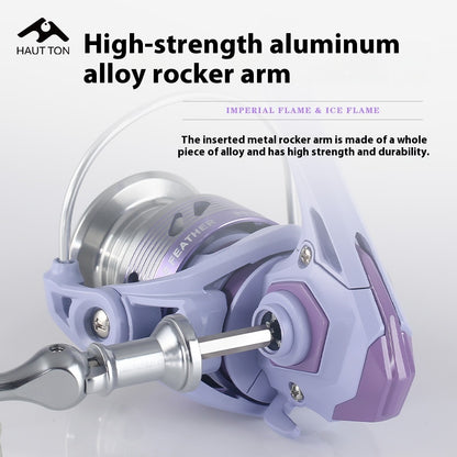 Gap-Free Lure Spinning Reel Wholesale Metal Line Cup Fishing Reel Micro Reel 4+1 Long Casting Fishing Reel Fishing Line Reel