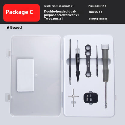 Fishing Reel Disassembly Repair Kit Fishing Reel Water Drop Reel Bearing Pin Remover Multi-Function Wrench Screwdriver Tweezers