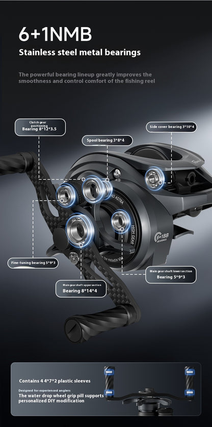Xinghe SDS Electromagnetic Brake Water Drop Reel Noise Carbon Fishing Reel Fifth Generation Drag Alarm Bluetooth Fishing Reel
