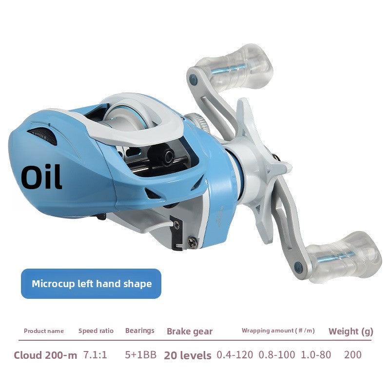 Macaron Micro Lure Water Drop Reel Shallow Line Cup Fishing Reel Short Shaft Line Cup Fishing Reel 7.1:1 Fishing Reel