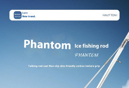 Ice Fishing Rod Winter Fishing Rod Crucian Carp Bridge Fishing Rod Raft Fishing Rod Only 71g with Sound Wheel Seat Bridge Raft Rod Wholesale
