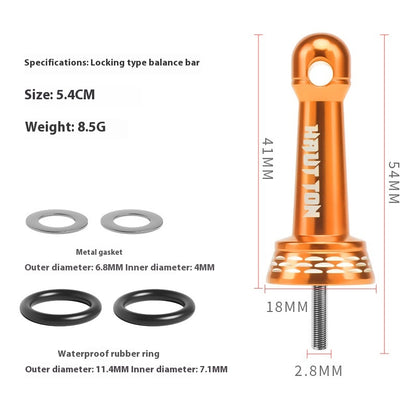 Spinning Wheel Metal Double Crank Arm Fishing Wheel CNC Crank Handle DIY Modified Grip Compatible with 1000-4000 Models