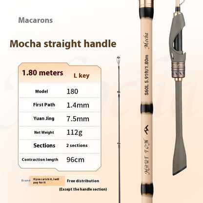 1.68m UL Micro Lure Rod 2.1m Universal Long Casting Fishing Rod Carbon EVA Handle Fishing Rod Black Rod