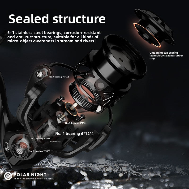 Jiye Carbon Spinning Reel Micro Lure Fishing Reel for Mouthfish and Whitebait 115g Long Casting Sea Rod Reel Sea Fishing Reel Wholesale