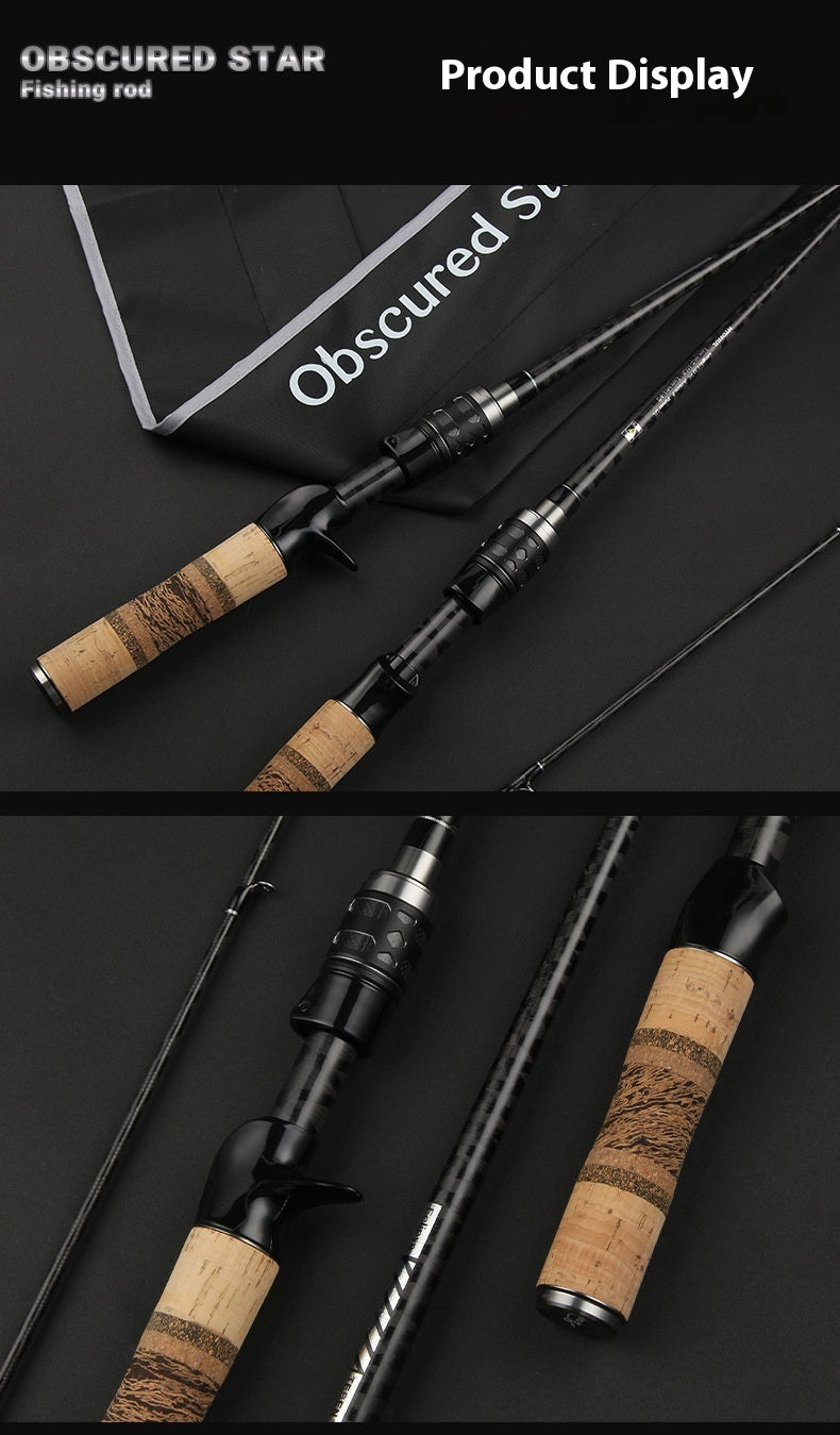 Full Set Fuji O-Ring Micro Object Worm Rod Large Taper Mouth Rod High Carbon Lure Long Casting Rod Carbon Soft Wood Ultra Light 68g