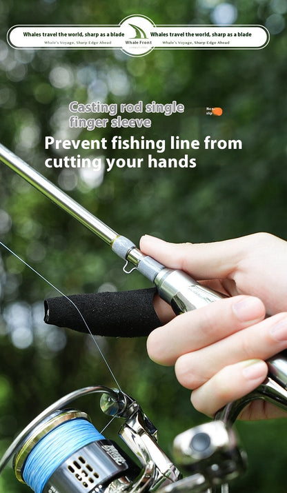 Spinning Wheel Casting Anti-Cut Finger Gloves Genuine Leather Anti-Cut Wear-Resistant Thickened Finger Gloves Wholesale Lure Fishing Gear
