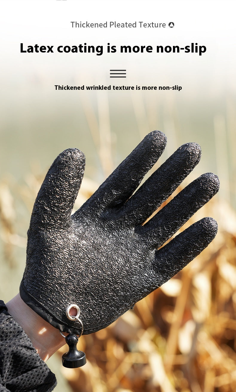 Lure Anti-Slip Fishing Gloves Multi-Functional Fishing Latex Gloves Anti-Puncture Waterproof Sea Fishing Gloves