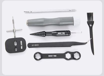Fishing Reel Disassembly Repair Kit Fishing Reel Water Drop Reel Bearing Pin Remover Multi-Function Wrench Screwdriver Tweezers