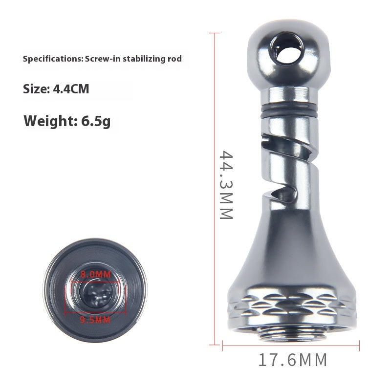 Spinning Wheel Metal Balance Rod Fishing Wheel Anti-Collision Rod Modified Fishing Wheel Rocker Arm Nut Accessories Can Hang Bait