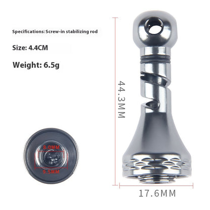 Spinning Wheel Metal Balance Rod Fishing Wheel Anti-Collision Rod Modified Fishing Wheel Rocker Arm Nut Accessories Can Hang Bait
