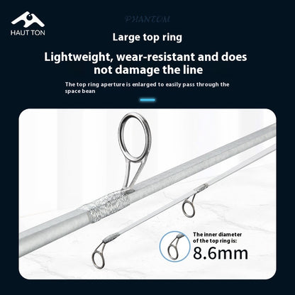 Ice Fishing Rod Winter Fishing Rod Crucian Carp Bridge Fishing Rod Raft Fishing Rod Only 71g with Sound Wheel Seat Bridge Raft Rod Wholesale