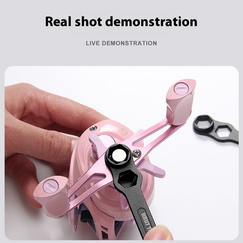 Fishing Reel Disassembly Repair Kit Fishing Reel Water Drop Reel Bearing Pin Remover Multi-Function Wrench Screwdriver Tweezers