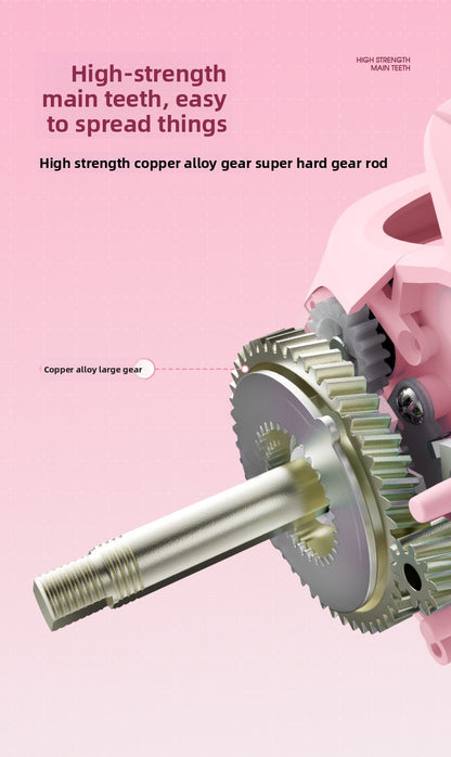 Macaron Pink Water Drop Reel Wholesale Long Casting Fishing Reel Temu with Drag Alarm Micro Fishing Reel 6.3:1