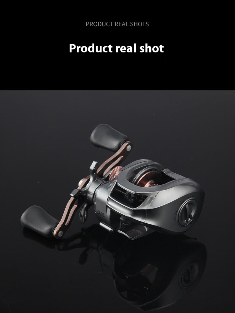 Micro Lure Baitcasting Reel Wholesale 6.3:1 Gear Ratio with Drag Alarm Long Casting Fishing Reel 5+1 Fishing Line Reel