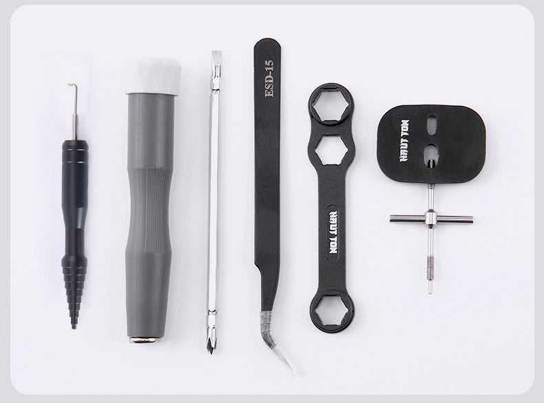 Fishing Reel Disassembly Repair Kit Fishing Reel Water Drop Reel Bearing Pin Remover Multi-Function Wrench Screwdriver Tweezers