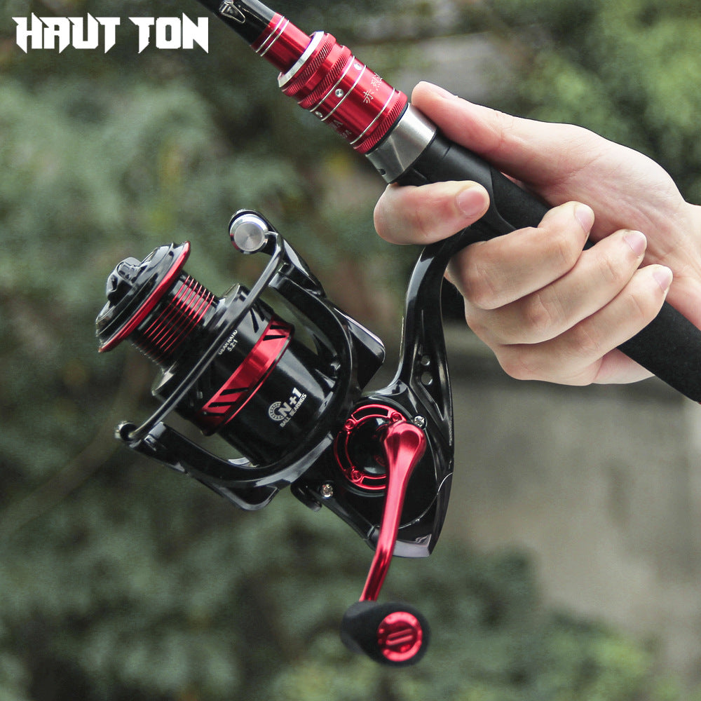 Double Crank Handle Spinning Reel Full Metal Line Cup Lure Fishing Reel Gapless Fishing Reel Long Casting Sea Rod Reel DY