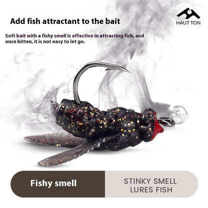 Lure Fly Hook Soft Bait Bionic Insect Fake Bait Fly Hook with Fish Attractant for Stream Fishing for Mouthfish and Whitefish